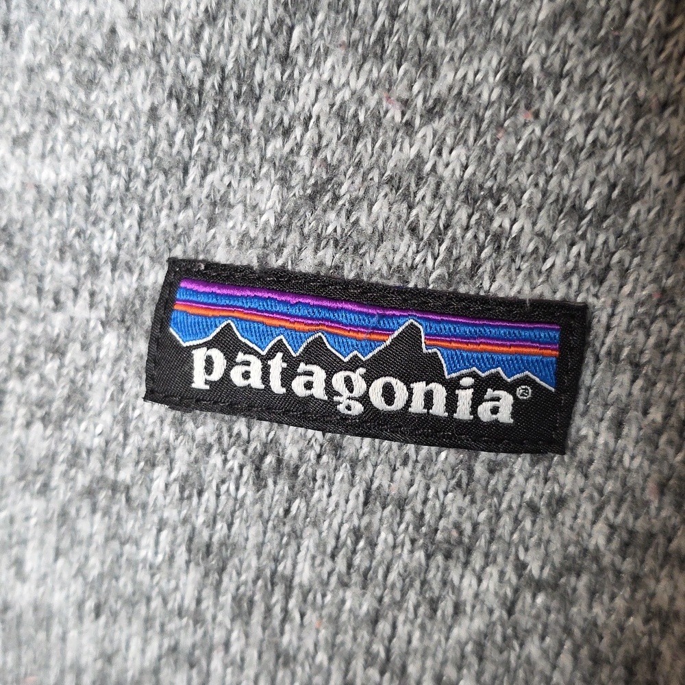 Patagonia Light Gray Quarter-Zip Fleece Pullover Better Sweater Sz LARGE - Picture 3 of 6